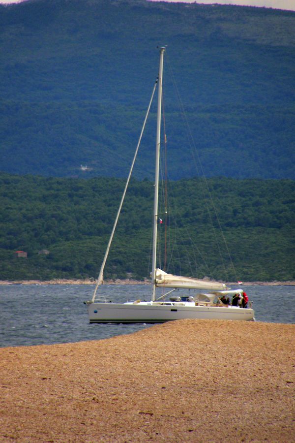 Sailing off Bol, Brač